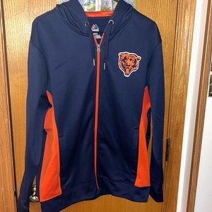 Chicago bears zip up hoodie